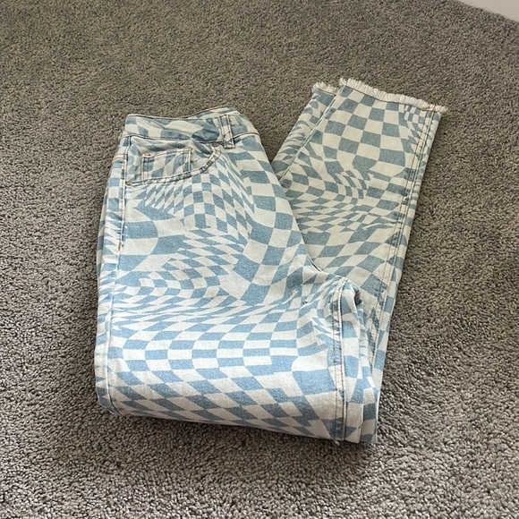 Checkered Tinseltown High Rise Jeans - Picture 2 of 7